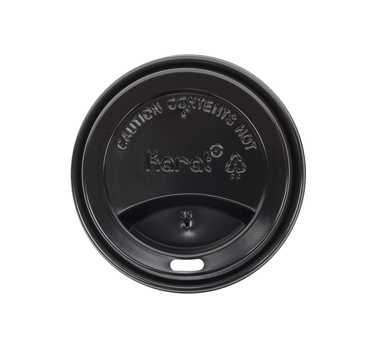 1000-PACK OF Lid Togo Karat 1,000 ct 10-24 oz Paper Coffee Cup Lids | 90 mm | Black