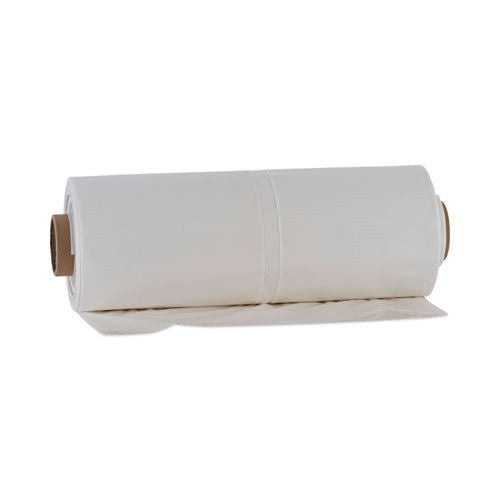 50-PACK OF Liner Trash Boardwalk K7663WCK Industrial Drum Liners - 38 in. x 63 in. Clear 60 Gallon Rolls (50 Count)