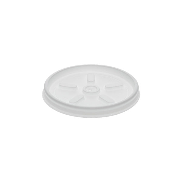 10-PACK OF LID PLAS VENTD WHT 8-10 OZ A