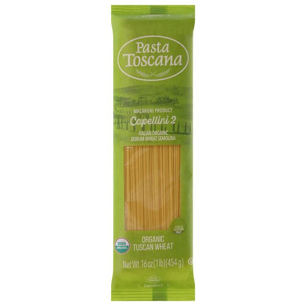 12-PACK OF PASTA CAPELLINI ORGANIC TUSCAN WHEAT 16 OUNCE - CASE OF 12