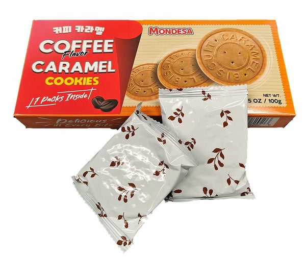 12-PACK OF Cookie Coffee Flavor Caramel Mondesa, Takari International