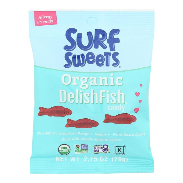12-PACK OF Candy Gummy Delishfish Surf Sweets 2.75 oz