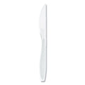 1000-PACK OF SOLO HSWKX-0007 Heavyweight Full-Length Polystyrene Knives - White (100 Count, 10 Boxes per Carton) for Durable Dining Solutions