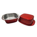500-PACK OF 5" x 5" Heavy Aluminum Square Foil Pan - Red
