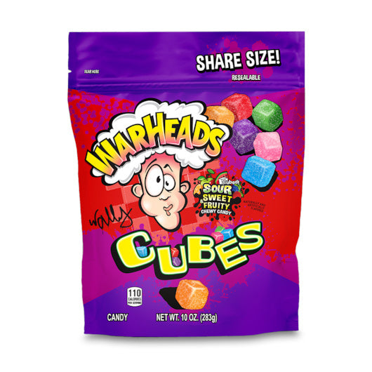 12-PACK OF Candy Snack Cube Chewy Candy Stand Up Bag