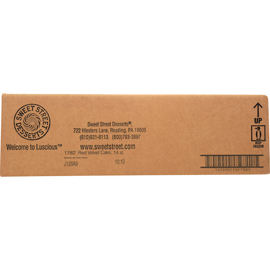 2- PACK OF 9 Inch Non-Gmo Iced Red Velvet Cake, 14 Slices Per Cake Sweet Street, 2 - 8.25 Lb