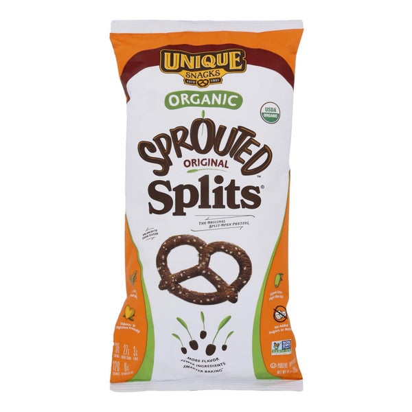 12-PACK OF Pretzel Hard Splits Sea Salt Unique Pretzels 8 oz