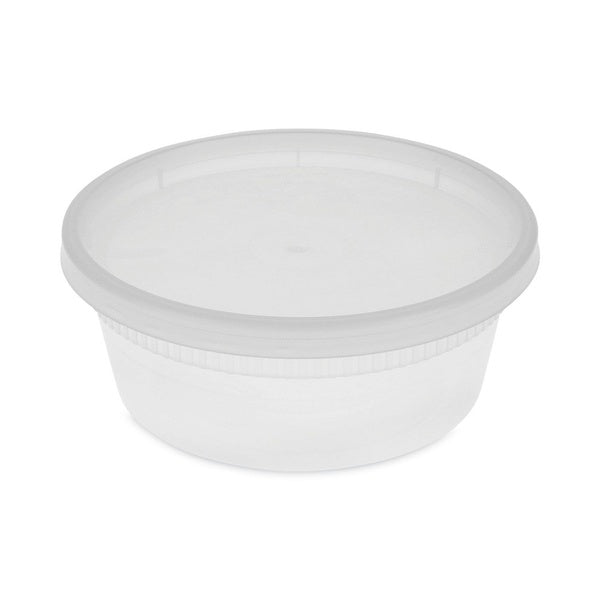 240-PACK OF Pactiv Corp. YL2508 Newspring DELTainer 8 oz. Clear Microwavable Plastic Container - Perfect for Food Storage (240 Pack)