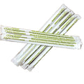 2000-PACK OF Straw Wrapped Compostable PHA 7.75" Standard Drink Straws 6mm | Loose Case | 2000 count