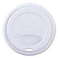 1000-PACK OF Lid Plastic Karat C-KDL516W-PP Premium Plastic Sipper Lids for Hot Cups - Fits 10 oz to 24 oz - White (1000 Count)