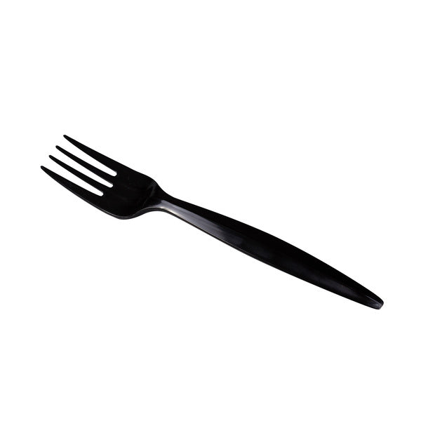 1000-PACK OF Fork Plastic Karat 1,000 ct PP Plastic Medium-Heavy Weight Forks Bulk Box, Black