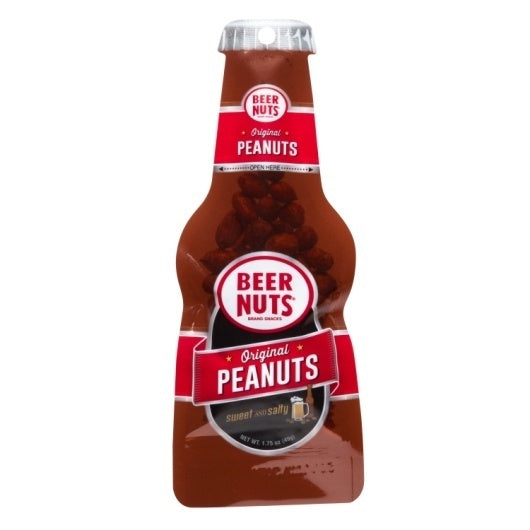 72-PACK OF Original Sweet & Salty Peanut Beer Bottle Beer Nut, 6 - 12 - 1.75 Oz