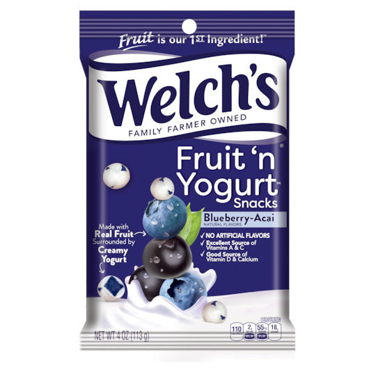 12-PACK OF Fruit & Yogurt Blueberry Acai Welch'S, 12 - 4 Oz