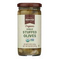 12-PACK OF OLIVE GREEN GARLIC STUFFED