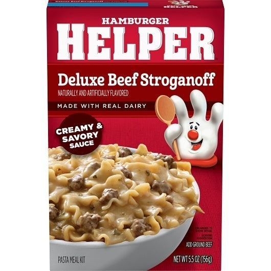 12-PACK OF Deluxe Beef Stroganoff Hamburger Helper, 12 - 5.5 Oz