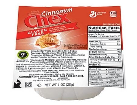 96-PACK OF Cereal Cinnamon Chex, Bowlpak, 96 x 1 oz (K) (GF)