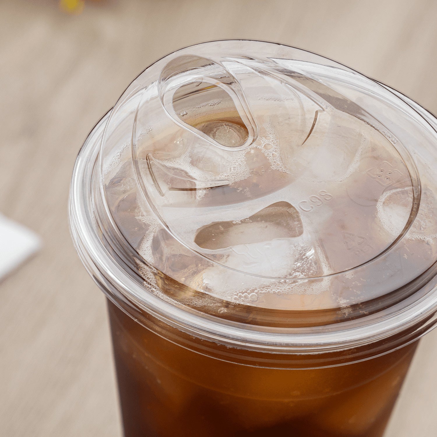 1000-PACK OF Lid Togo Karat 1,000 ct Strawless Sipper Lids | PET | 98 mm | Clear | No Cap