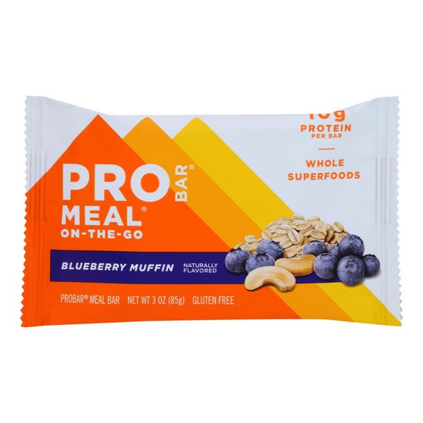 12-PACK OF Bar Portable Blueberry Muffin Probarr Nutritional Bars 3 oz