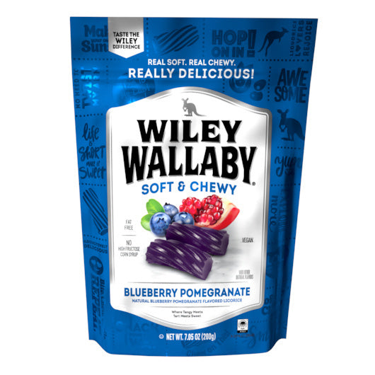 12-PACK OF Licorice Wiley Wallaby, 12 - 7.05 Oz