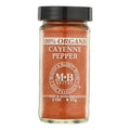 3-PACK OF Seasoning Pepper Cayenne Organic Morton & Bassett 2 oz