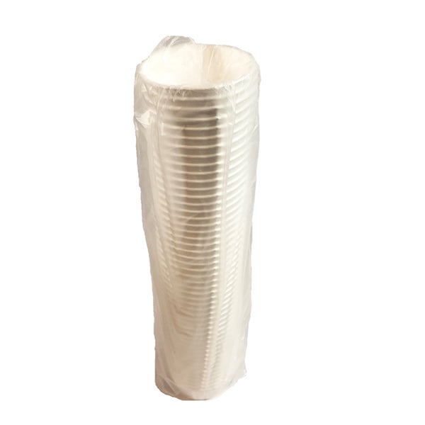 20-PACK OF CONTAINER FOAM RND 8OZ SQT WHT