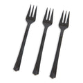 5-PACK OF FORK PLAS TST BLK PET 4.2IN