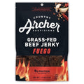 12-PACK OF Fuego Grass-Fed Beef Jerky Country Archer Snacks, 12 - 2.5 Oz