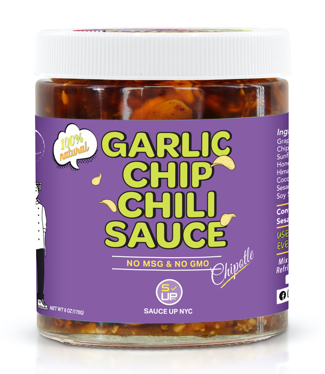 12-PACK OF Sauce Chili Garlic Chipotle, Sauce Up NYC