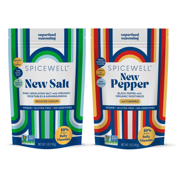 12-PACK OF Salt + Pepper Duo Superfood, Spicewell