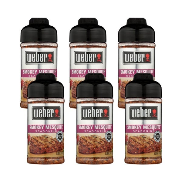 6-PACK OF Seasoning Mesquite Smokey Weber 6 oz