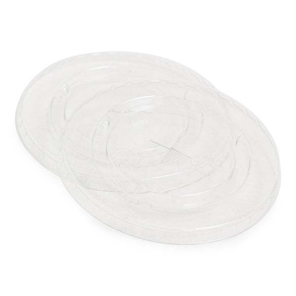 12-PACK OF LID PLAS CLR FLT W/SLT 12-24OZ