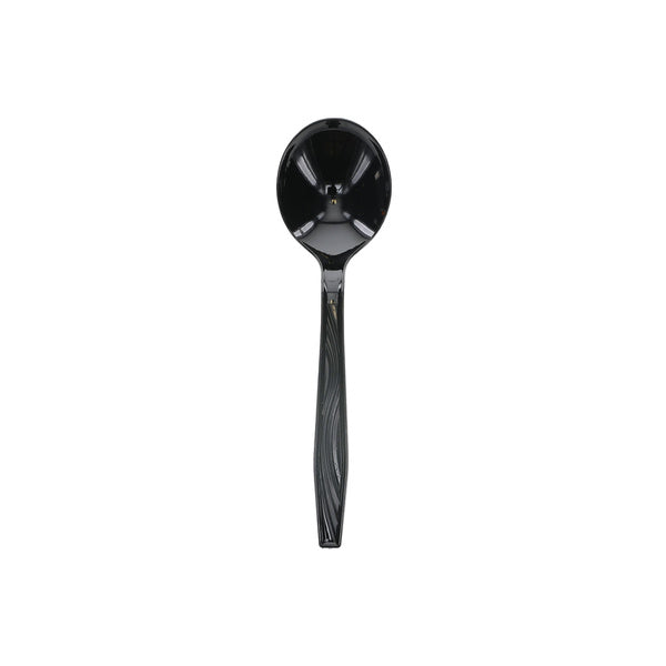 1-PACK OF SPOON SOUP PLAS BLK MEDHVY MDL