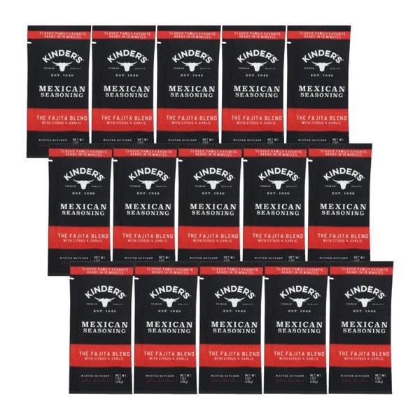 15-PACK OF Seasoning Fajita Blend Kinders 1 oz