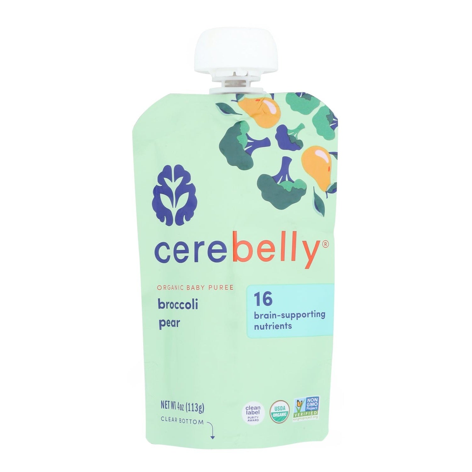 6-PACK OF FOOD BABY BROCCOLI PEAR
