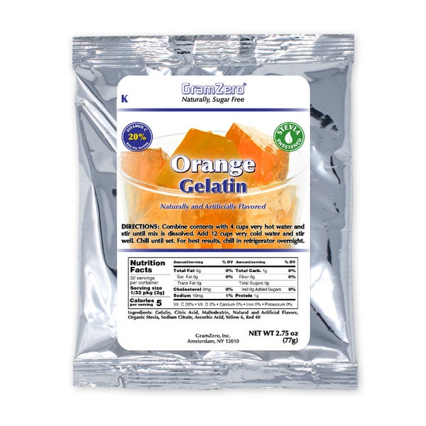 12-PACK OF GELATIN ORANGE PWDR SUG FR