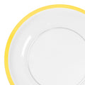 6-PACK OF Plate Plastic 13" w/ Gold Rim Disp.