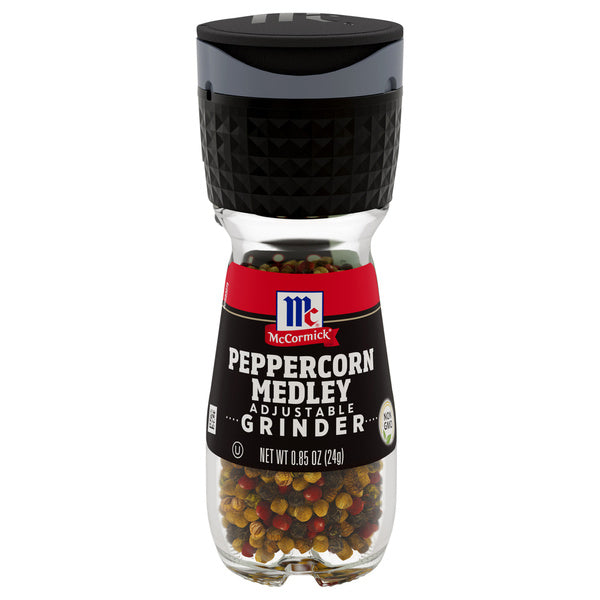 6-PACK OF SPICE PEPPERCORN MEDLEY ADJUSTABLE GRINDER CASE OF 6