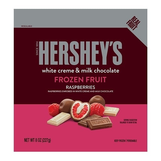 8-PACK OF Raspberry With White & Milk Chocolate Hershey'S, 8 - 8 Oz