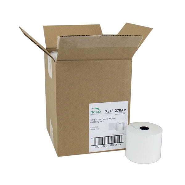 3.13IN-PACK OF TAPE REGISTER THRML WHT ADHSV