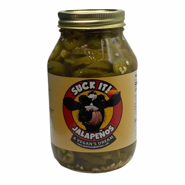 12-PACK OF Jalapenos Pickled, Suck it! Jerky and Pickles