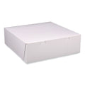 100-PACK OF Container Paper SCT 1585 White 12x12x4 Inch Paper Bakery Boxes - 100 Count Carton for Safe and Secure Dessert Packaging