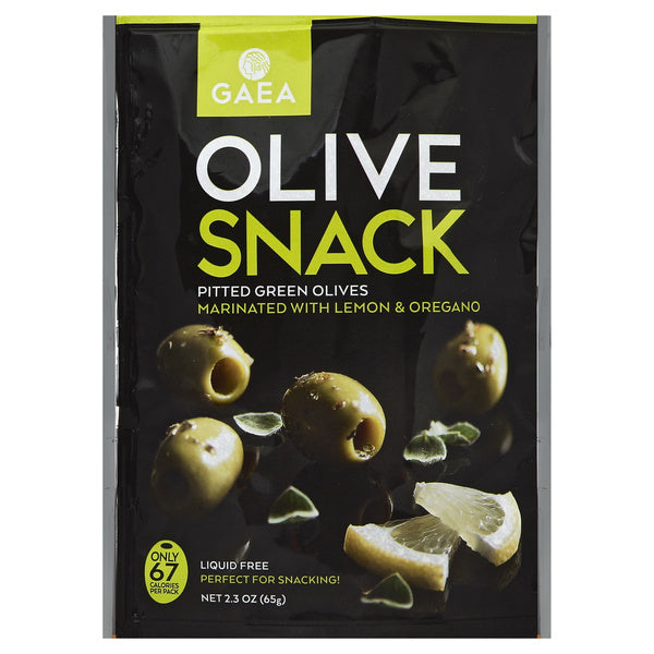 8-PACK OF SNACK FRUIT PITTED GREEN OLIVES 2.3 OUNCE - CASE OF 8