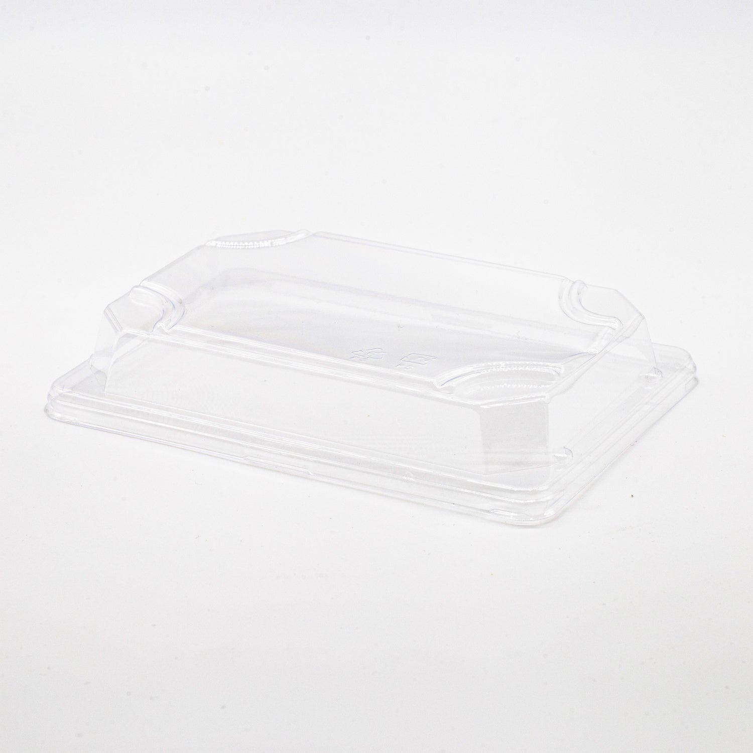 50-PACK OF Lid Plastic Clear Fits 6.5x4.5x0.6 Rectangular Compostable Container 1000 counts