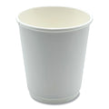 500-PACK OF Cup Paper Boardwalk BWKDW8HCUP 8 oz. Double-Walled Disposable Paper Hot Cups - White (500 Count) for Coffee and Tea