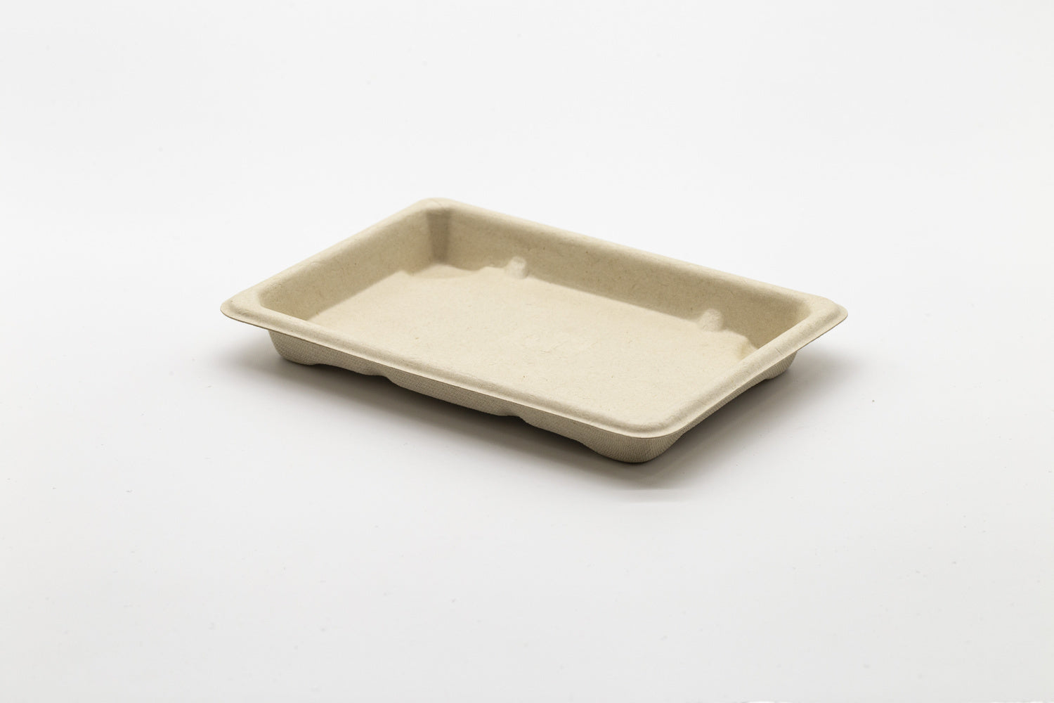 50-PACK OF Fiber Natural 6.5x4.5x0.6 Sushi Rectangular Compostable Container 1000 counts