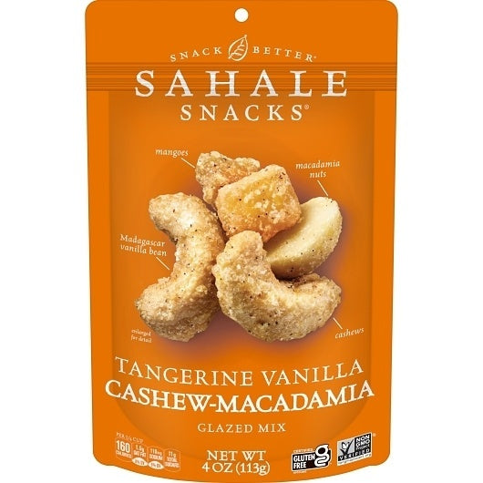 6-PACK OF Sahale Tangerine Vanilla Cashew Macadamia Sahale, 6 - 4 Oz
