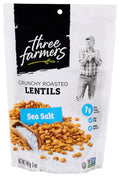 6-PACK OF SNACK CRUNCH ROASTED LENTILS, SEA SALT