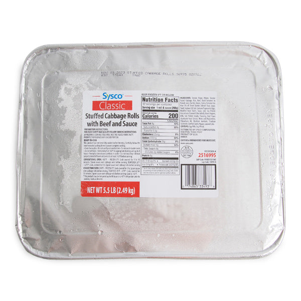 5.5 LB-PACK OF ENTREE CABBAGE ROLL STFD