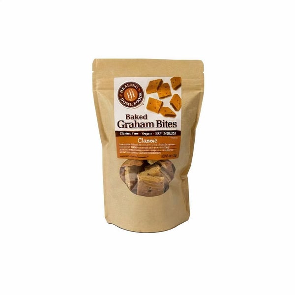 6-PACK OF Graham Bites Baked Classic, Healing Home Fods