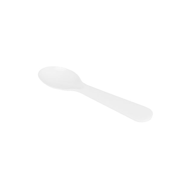 4000-PACK OF Spoon Plastic Karat 4,000 ct PS Plastic Tasting Spoon, White